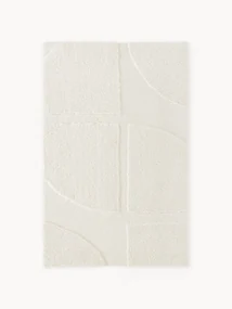 Tappeto soffice a pelo lungo con motivo in rilievo Jade