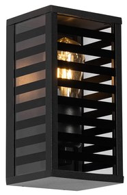 Lampada da parete esterna moderna nera 26 cm IP44 - Reims