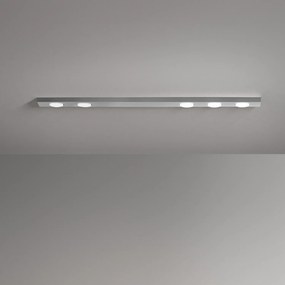 Plafoniera Moderna Bottone Metallo Alluminio Opaco 5 Luci Gx53 Ip20