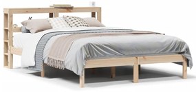 Letto Senza Materasso 160x200 Cm İn Legno Massello Di Pino /