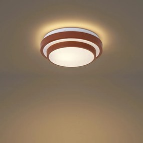 Plafoniera moderna Sienna con bianco 25cm IP44 - Walden