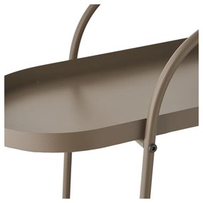 Tavolino da servizio in metallo su ruote 27,5x60 cm Empoli – House Nordic