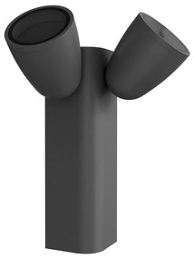 Applique da Esterno Orientabile IP65 2xGU10 serie AXIS - Grigia