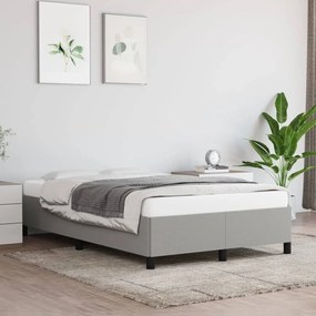 Giroletto Senza Materasso Grigio Chiaro 120x200 Cm Tessuto /