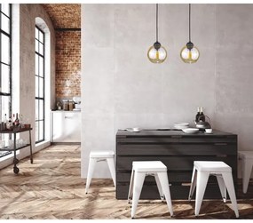 Lampadario a sospensione con filo AMBRE WOOD 2xE27/60W/230V