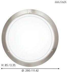 EGLO 83162 - Plafoniera PLANET1 1xE27/60W