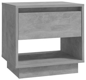 Comodini 2 pz grigio cemento 45x34x44 cm in truciolato