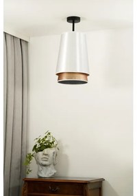 Duolla - Lampadario a plafone BELL SHINY 1xE27/15W/230V diametro 25 cm bianco/rame