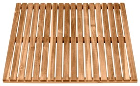 Tappeto da bagno in legno di acacia, 55 x 55 cm - Wenko