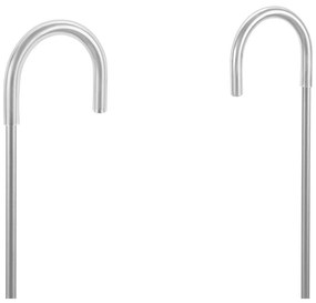 Mensola da bagno sospesa in acciaio inox color argento Origin - Metaltex