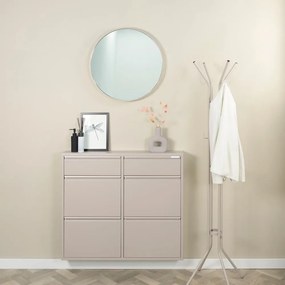 Scarpiera in metallo grigio-beige Billy - Spinder Design