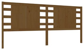 Testiera per letto miele 166x4x100 cm in legno massello di pino