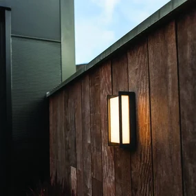 Applique LED moderno da esterno Qubo grigio IP54, con regolazione di temperatura dimmerabile 1200 lumen, LUTEC