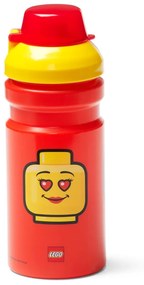Borraccia rossa con coperchio giallo , 390 ml Iconic - LEGO®