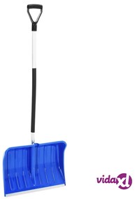 vidaXL Pala da Neve Blu 145 cm in Alluminio