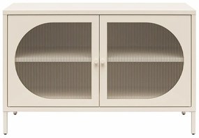 Vetrina in metallo crema 100x64x40 cm Luna - Støraa