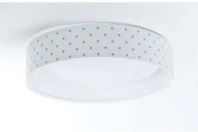 Lampada LED da soffitto GALAXY KIDS 24W 230V bianco/turchese stelle