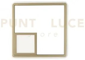 Applique a led dowel ap.dowel-oro dorato