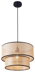 Lampadario a sospensione con filo TAKARA 1xE27/20W/230V diametro 40 cm beige