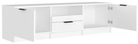 Mobile porta tv bianco 140x35x40 cm in legno multistrato