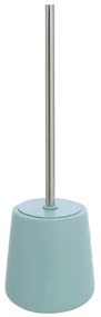 Portascopino wc in ceramica da appoggio linea Sidney turchese pastello