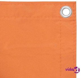 vidaXL Paravento Balcone Arancione 90x400 cm Tessuto Oxford