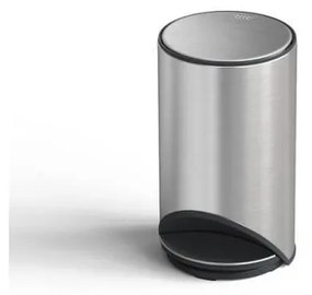 Cestino per la spazzatura color argento lucido in acciaio inox con pedale 10 l Arc – Joseph Joseph