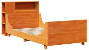 Letto senza materasso marrone cera 75x190 cm in legno di pino