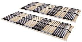 Reti A Doghe 2 Pz 7 Zone Con 42 Doghe İn Legno 70x200 Cm /