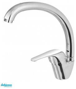 Miscelatore Lavello Cucina "Kitchen" A Canna Alta Cromo Lucido