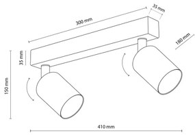 Faretto NEX 2xGU10/10W/230V beige
