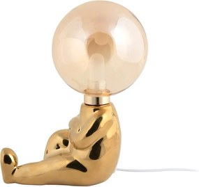 Lampada da tavolo per bambini dorata Joey – Leitmotiv