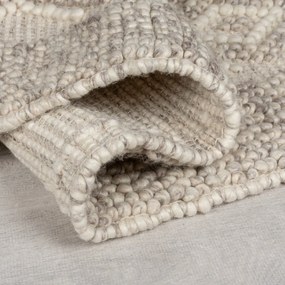 Tappeto grigio tessuto a mano con lana 160x230 cm Minerals Diamond - Flair Rugs