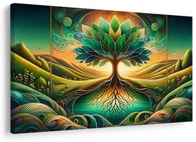 Quadro su tela – Albero della vita natura mistica