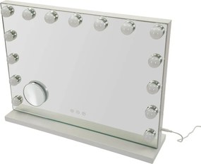 Specchio da parete con illuminazione/con ripiano 55x43 cm Hollywood – Mauro Ferretti