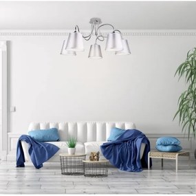 Lampadario a sospensione con supporto rigido LUK 5xE14/40W/230V