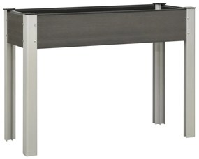 Fioriera Rialzata Da Giardino 100x40x75 Cm İn Wpc Grigio /