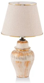 Lampada da tavolo RAMZES 1xE27/40W/230V crema/oro