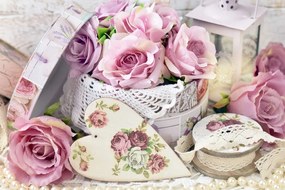 Stampa su tela – Stile romantico vintage