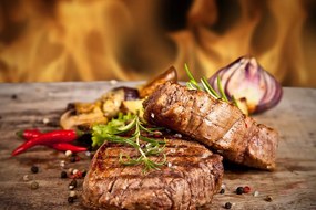 Carta da parati – Bistecca di manzo alla griglia