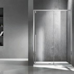 Porta doccia scorrevole 150cm vetro 8mm altezza 200h | KSA4000 - KAMALU