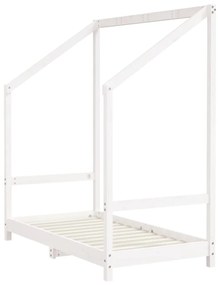 Giroletto per bambini bianco 2x(70x140)cm legno massello pino