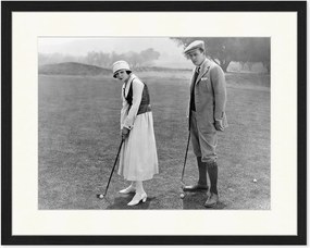 Foto incorniciata Couple Golf, varie misure
