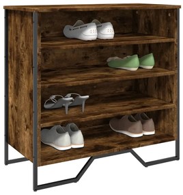 Scarpiera Rovere Fumo 80x38x78 Cm İn Truciolato /