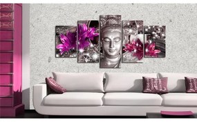 Quadro Zen of Glitter  Colore Argento, Dimensioni e Misure 100x50