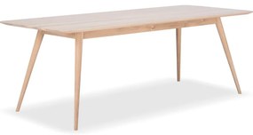 Tavolo da pranzo in legno massiccio di quercia , 220 x 90 cm Stafa - Gazzda