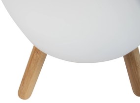 Lampada da terra bianca 40,5 cm con LED e altoparlante dimmerabile RGBW IP44 con telecomando - Apolo