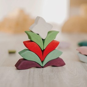 Grimm's - Puzzle in legno - grande mandala colorato - 73 pz