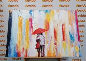 Stampa su tela – Passeggiata sotto la pioggia