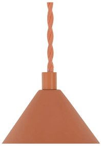 Lampada a sospensione color mattone con paralume in pietra ø 30 cm Vilma - SULION